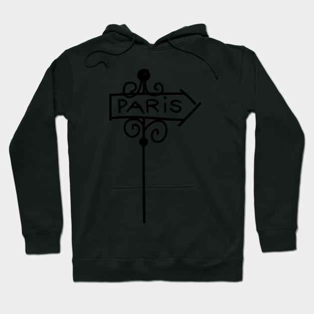 Paris sign Hoodie by Noma-Design